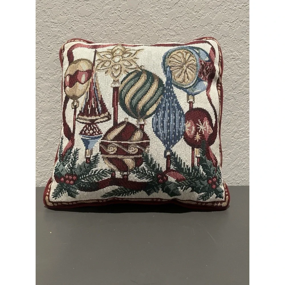 Christmas Ornament Pillow Tapestry